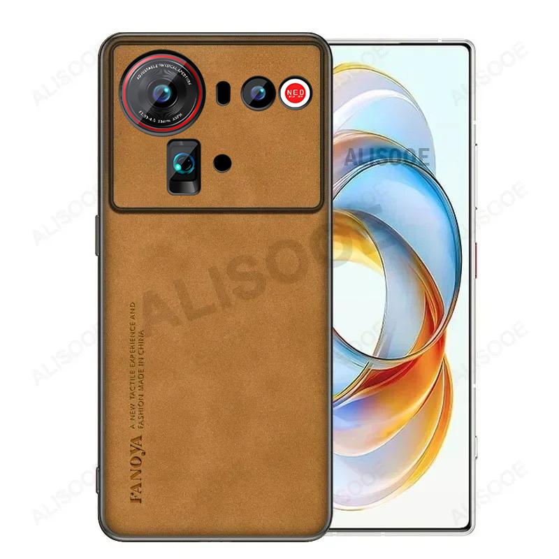 Матовая Кожа PU Чехол для Nubia Z80 Ultra Z70 Z60 Ultra Кейс Матовый Пластик Ударопрочная Задняя Крышка Capa