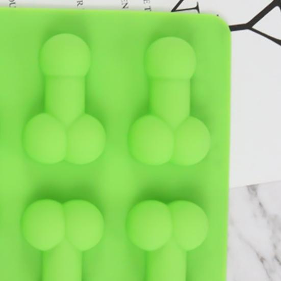 Многоцелевая пищевая отличная гибкая форма для кубиков льда в форме пениса, форма для выпечки