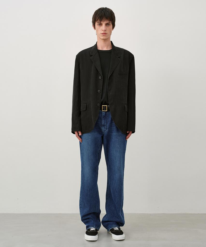 INSILENCE Vintage Washed Blazer Washed Black