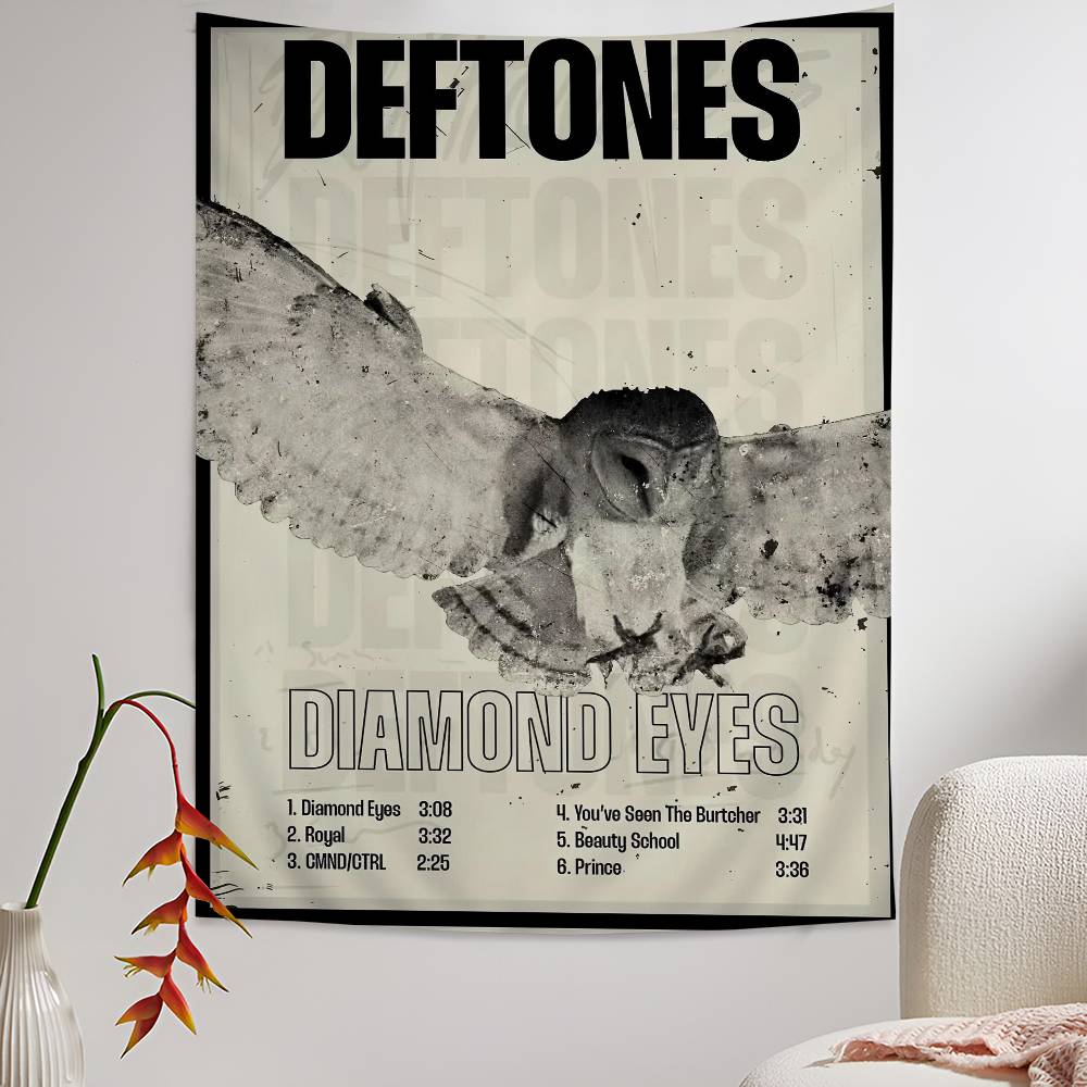Рок DDeftones Группа Диаграмма Гобелен Богемные Настенные Гобелены Мандала Настенное Искусство Декор