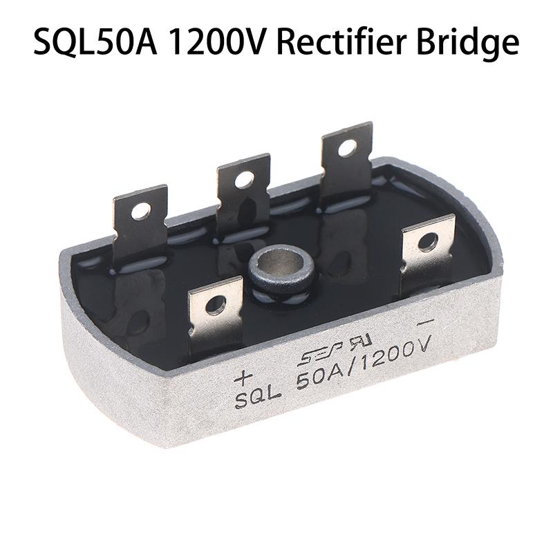 50A 1200V Aluminum Metal Case 3 Phase Diode Bridge Rectifier 50Amp Sql50A Bridge Rectifier Diode Module Electronic Components