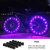 2024 New Colorful LED Wheel Lights Front and Rear Spoke Lights Cycling Decoration Tire Strip Light Accessories Bicycle Lights 7