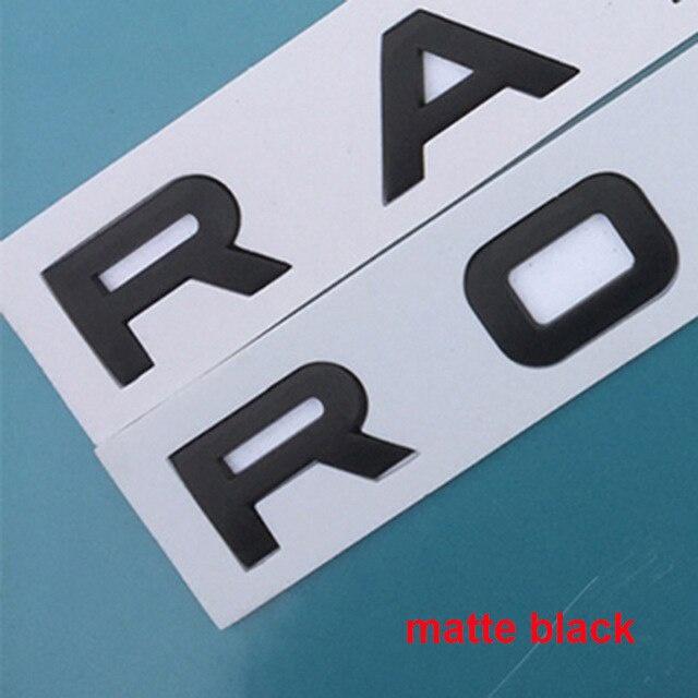 Наклейка-значок с логотипом на капот и багажник автомобиля для Range Rover Sport Evoque Discover ABS Логотип с буквенным обозначением автомобиля