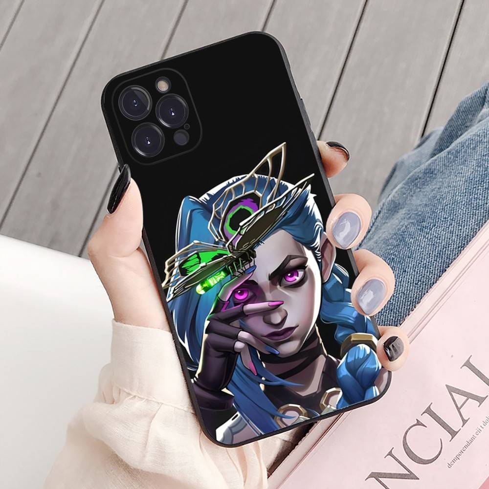League Of Legends L-LOL Jinx Phone Case For IPhone 16 15 8 7 6 6S Plus X SE XR XS 14 11 12 13 Mini Pro Max Mobile Case
