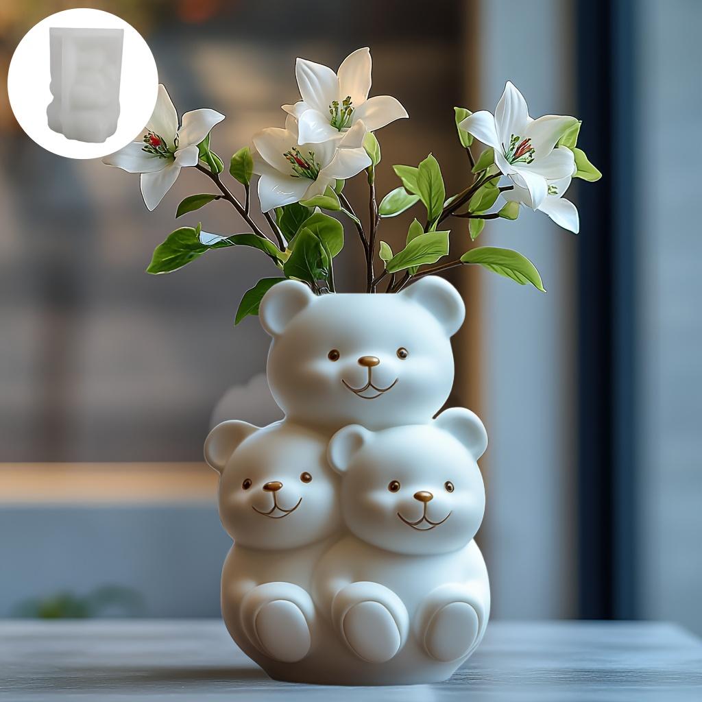 Сделай сам 3D Приседающая кошка суккулентное растение цветочный горшок смола силиконовая форма милая кошка ваза коробка для хранения подставка для ручек гипсовая форма формы для рукоделия