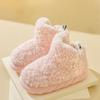 Women's Winter Warm Home Short Boots Fleece Lining Anti-slip Lightweight Indoor High Top Slippers Home Shoes Ankle Booties for Women House Shoes