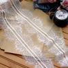 3 Meters Black White Eyelashes Lace Trim Flower DIY Skirt Hem Sleeves Neckline Lace Clothing Veil Decoration Material Fabric