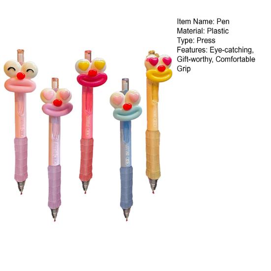 Cartoon Ballpoint Pens Kids Cute Gel Pen Assorted Ink Retractable Rollerball Pen