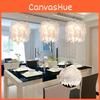 Feather Pure White Pendant Light Hanging Lamp Modern Chandelier Decor Bedroom