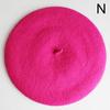 Women Beret Hat French Artist Warm Wool Blend Winter Beanie Hat Retro Vintage Solid Elegant Ladies Cap