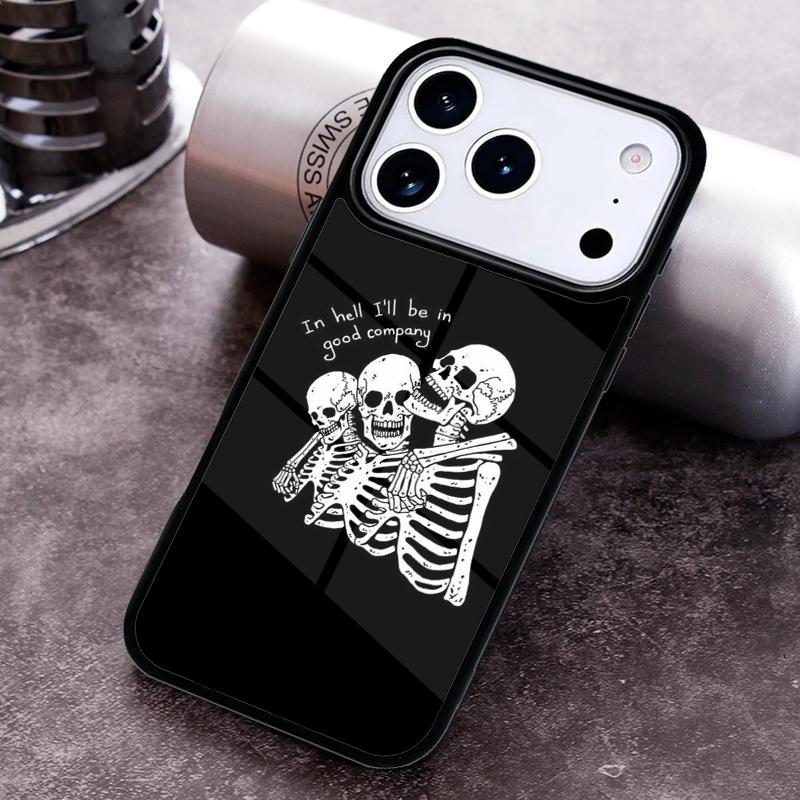 Чехол для телефона 'Череп с костями и клоун' для iPhone 17 16 15 14 13 12 11 Pro Max Plus 17Air Мягкий силиконовый чехол