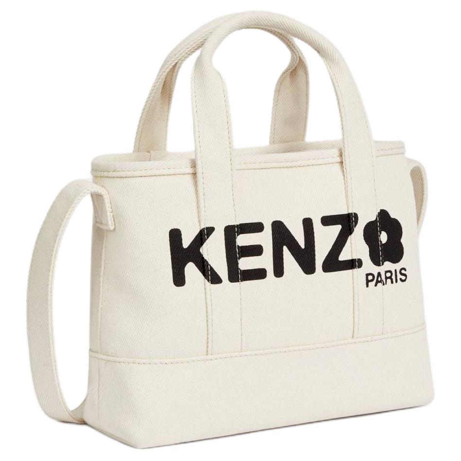 Kenzo Хлопковая сумка-тоут с логотипом для повседневного использования Женские сумки-тоут Бежевый FE68SA910F3603