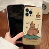 Капибара Милый Прозрачный Чехол Для Apple iPhone 17 16 15 14 13 12 11 Pro Max 16 Plus 16E 17Air 17Pro Чехол Для Телефона Силиконовый Funda
