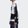 adidas Мужская асимметричная толстовка Originals Block с логотипом Trefoil Черно-белая ED5600