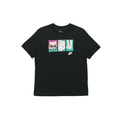 Футболка с круглым вырезом Air Force 1 Print, мужская, черная, CT6528-010