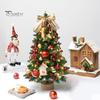 Mini Christmas Tree with LED Lights Hanging Ornaments DIY Desktop Xmas Tree Decorations Battery Operated Artificial Christmas Tree