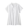 Strong Twist Voile French Sleeve Blouse BC2JMA4S White S Women's Women's