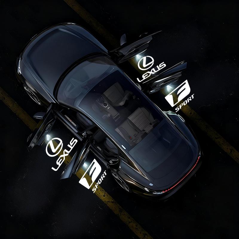 Для Lexus LS LC RZ IS350 CT200h GX460 LX570 RX500h NX300 LM ES300 2 шт. Беспроводные светодиодные проекторы логотипа приветствия на двери автомобиля Аксессуары