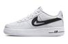 Air Force 1 Низкие Вырезной Свуш Белый Черный (GS)