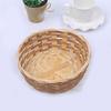 Food Container Fruit Storage Bin Round Shape Bamboo Bread Basket High Quality Rattan Fruit Basket