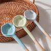 Керамическая термостойкая кофейная ложка с длинной ручкой, ретро, в японском стиле, глиняная ложка для перемешивания приправ, грубая керамика, ручная работа, ins, маленький ветер