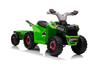 XMX630T Green Battery Quad Bike With Trailer