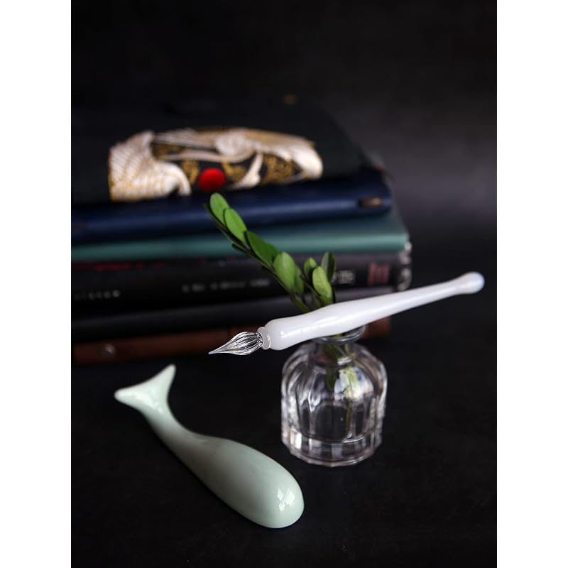 No. 72 Brush Shop Glass Pen Fountain Pen Stationery Smooth Brush Feel Multicolored Glass (Shiratama)