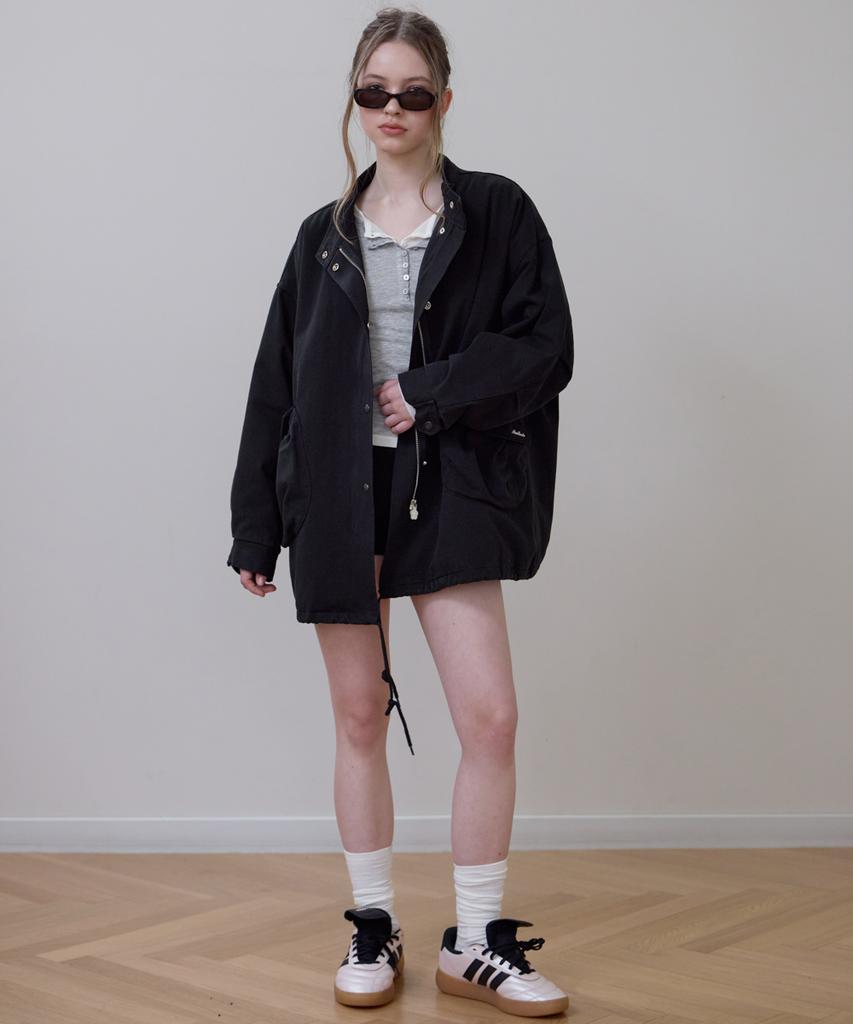 ROSEFRANTZ Overfit Padded Field Jacket [Black]