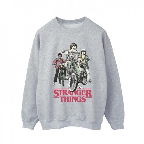 Netflix Mens Stranger Things Retro Bikers Sweatshirt