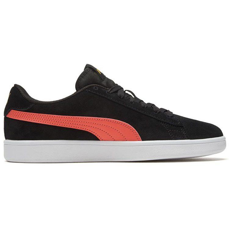 Puma Кроссовки Smash V2 Retro Casual для скейтбординга, унисекс, Черный Коралловый Красный 364989-39