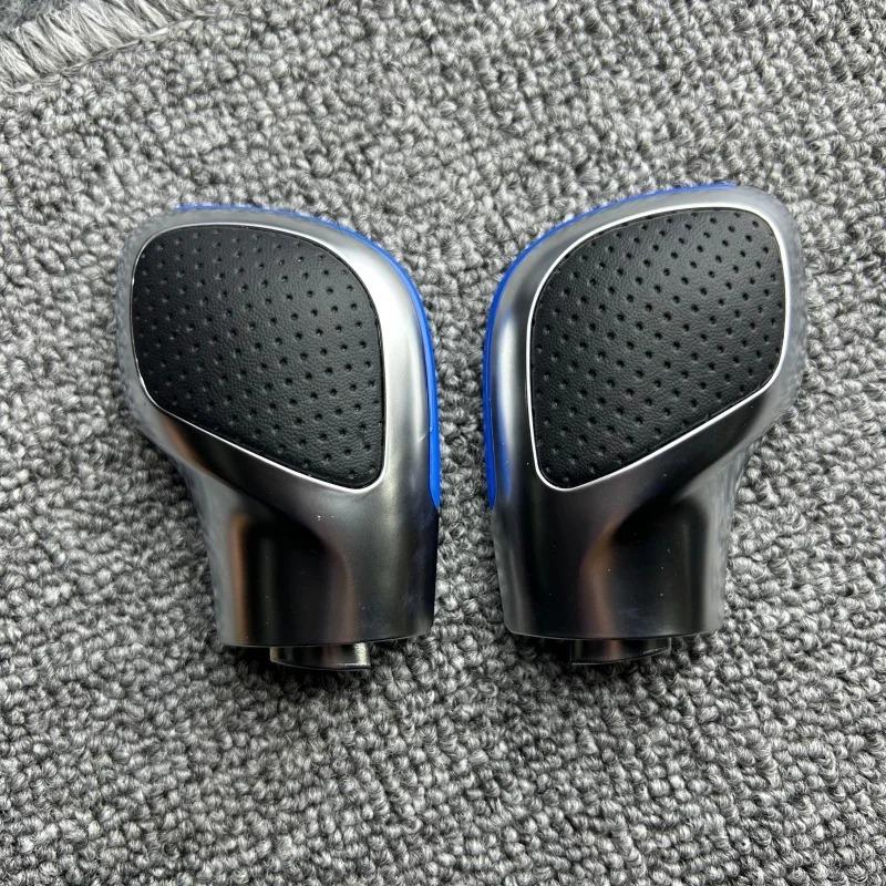 2 pcs Leather Shift Knob Gear For VW For Golf 6 7 R For GTI For Passat For B7 For B8 For CC For R20 For Jetta For MK6 For GLI