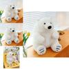 Adorable Plush Polar Bear Stuffed Animal Soft Toy Ideal Gift For Kids Birthday
