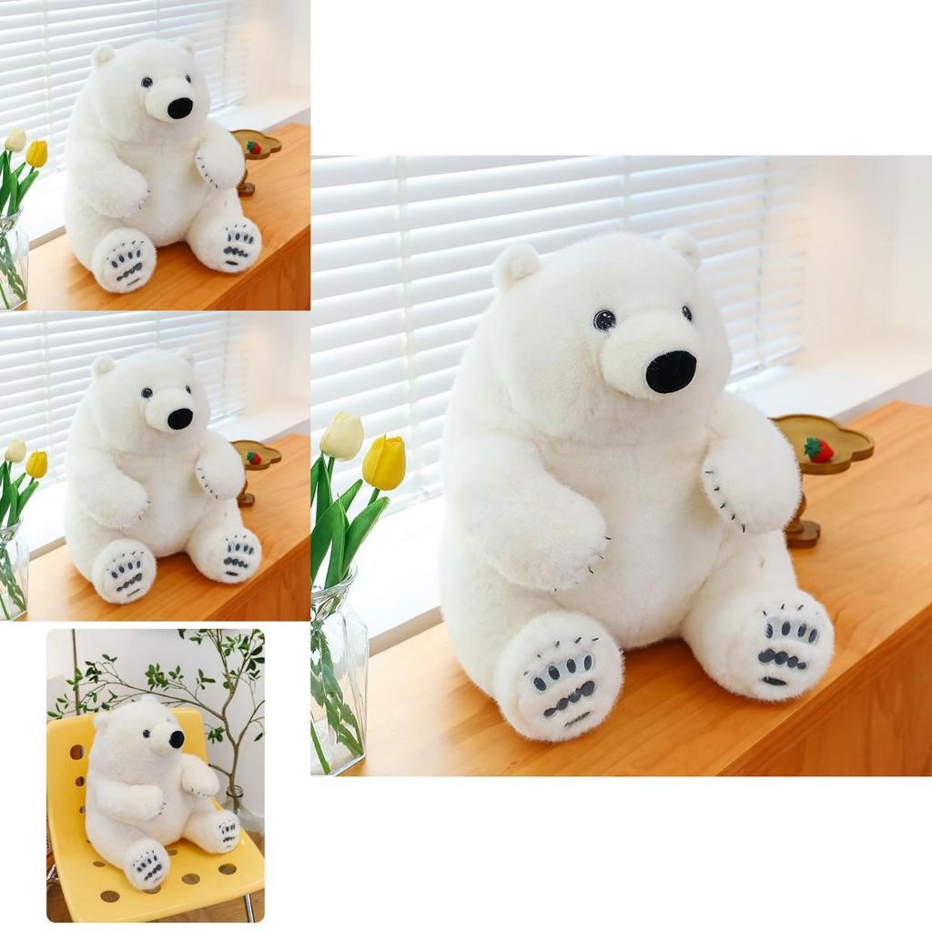 Adorable Plush Polar Bear Stuffed Animal Soft Toy Ideal Gift For Kids Birthday