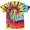 3D Rainbow Spiral Print Oversized Crew Neck T-Shirt Unisex Casual Streetwear Loose Fit Short Sleeve Tee Youth Adult