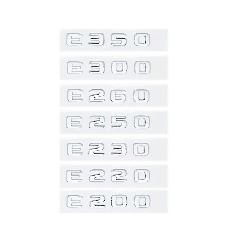 E200 E260 E300 E400 E220d E350e E300de 4Matic ABS Эмблема для Mercedes Benz W213 Наклейка Логотип на багажник автомобиля наклейка на машину VU6