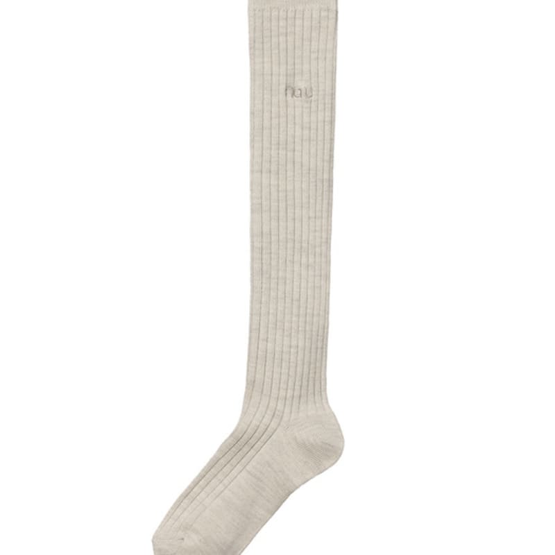 nau W long wool socks 2 Melange Gray