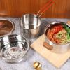 Deep Fryer Pot Stainless Steel Steamer Pot and Mesh Basket 2.5 L Stock Pot with Lid and Handle for Gas Stove Induction