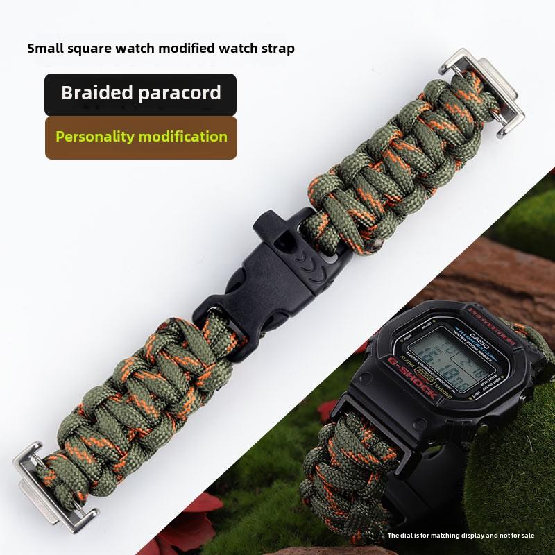 Плетеный нейлоновый ремешок для часов Для Casio Gshock dw5600 GW-M5610 Ga100 GA2100 GM-5600 модификация ткань dw-5600 Аксессуары для спортивных часов