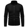 Осенне-зимняя мужская толстовка на молнии с воротником-стойкой, легкая, повседневная, теплая, спортивная, кардиган, удобная, повседневная одежда