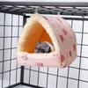 Cotton/Canvas Hamster Warm Nest Hanging Hamster House Cute Pet Sleeping Bed  Winter