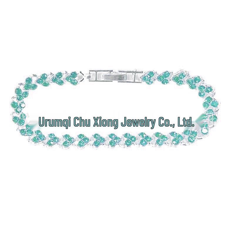 Браслет в форме сердца со стразами с серебряным покрытием: Женское модное украшение для рук с кристаллами