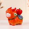 Resin Lucky Sheep  Sculpture Chinese Style Fortune Sheep Figure  Office Desktop