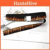 Fashionable Flame Pattern Metal Buckle Decoration Woven Canvas Belt For Men And Women Casual Style