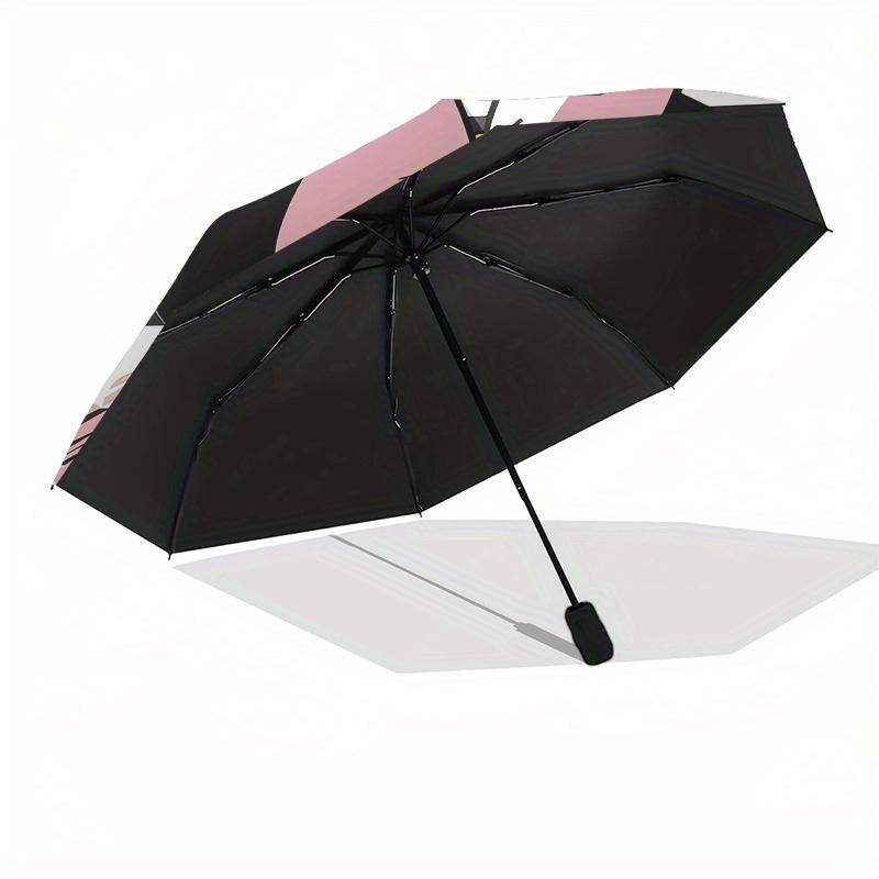 Disney Minnie Mouse,Bow Automatic Opening and Closing Umbrella Suitable for all occasion and business umbrella, unisex portable tri fold s