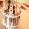 Round Cosmetic Brush Storage Racks Multifunction Desktop Eyebrow Pencil Lip Gloss Organization Holders Home Removable Pen Shelf