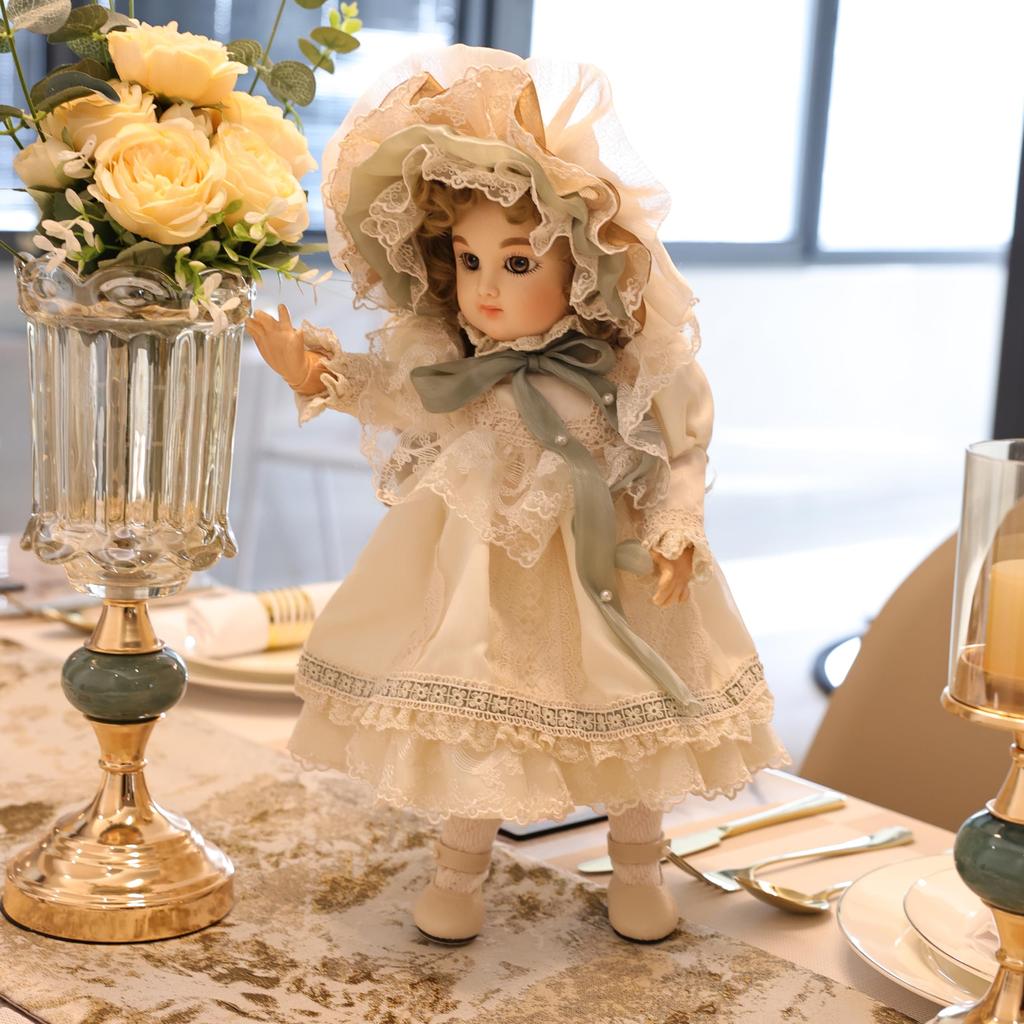 Кукла BJD Biscuit 16 дюймов от Cloveray, платье в викторианском стиле, шарниры с текстурой под дерево, позируемая ПВХ кукла под бисквит, для демонстрации, декора, подарок на день рождения, поставляется в