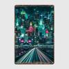 Neon City Metal Sign Wall Mural Cave Pub Customize Wall Plaque Tin Sign Posters
