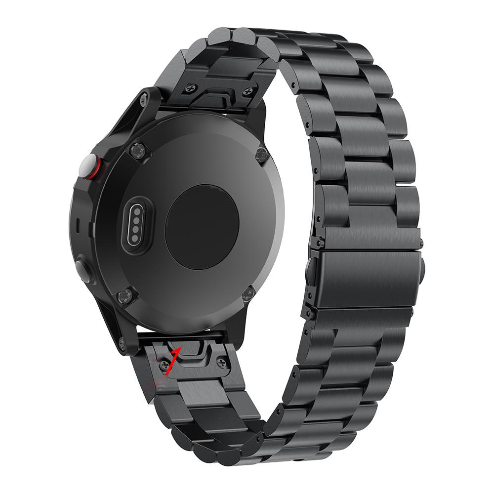 Stainless Steel Link Chain Watch Band Replacement for Garmin Fenix 5