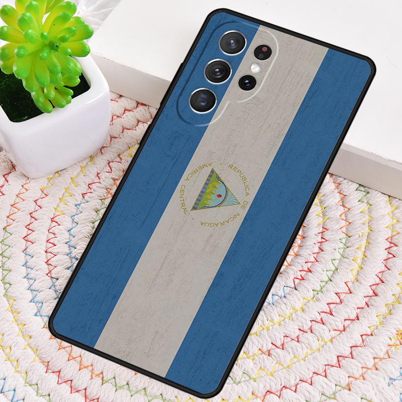 Силиконовый чехол для телефона с флагом Никарагуа для Samsung Galaxy note 10 pro S26 S25 S24 S23 S22 S21 Plus S25Ultra Capa Cover