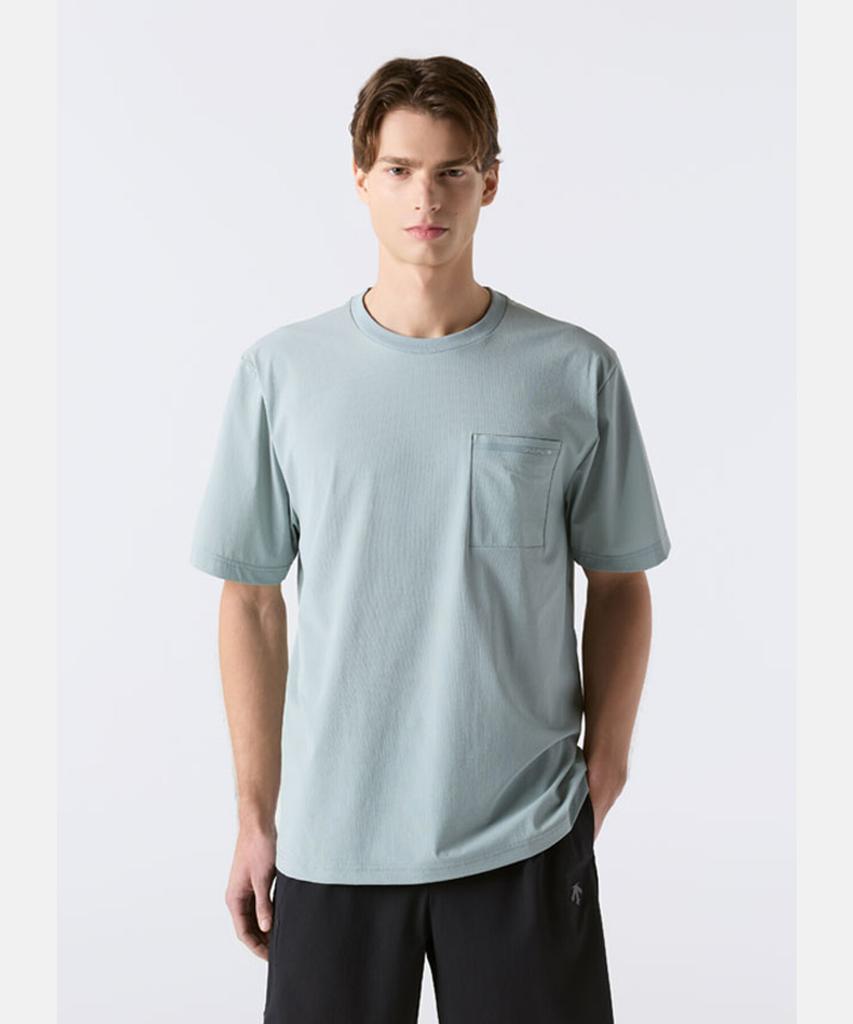 DESCENTE Dualis Air Stretch Тканая футболка с коротким рукавом Мятная Sr221Dts41